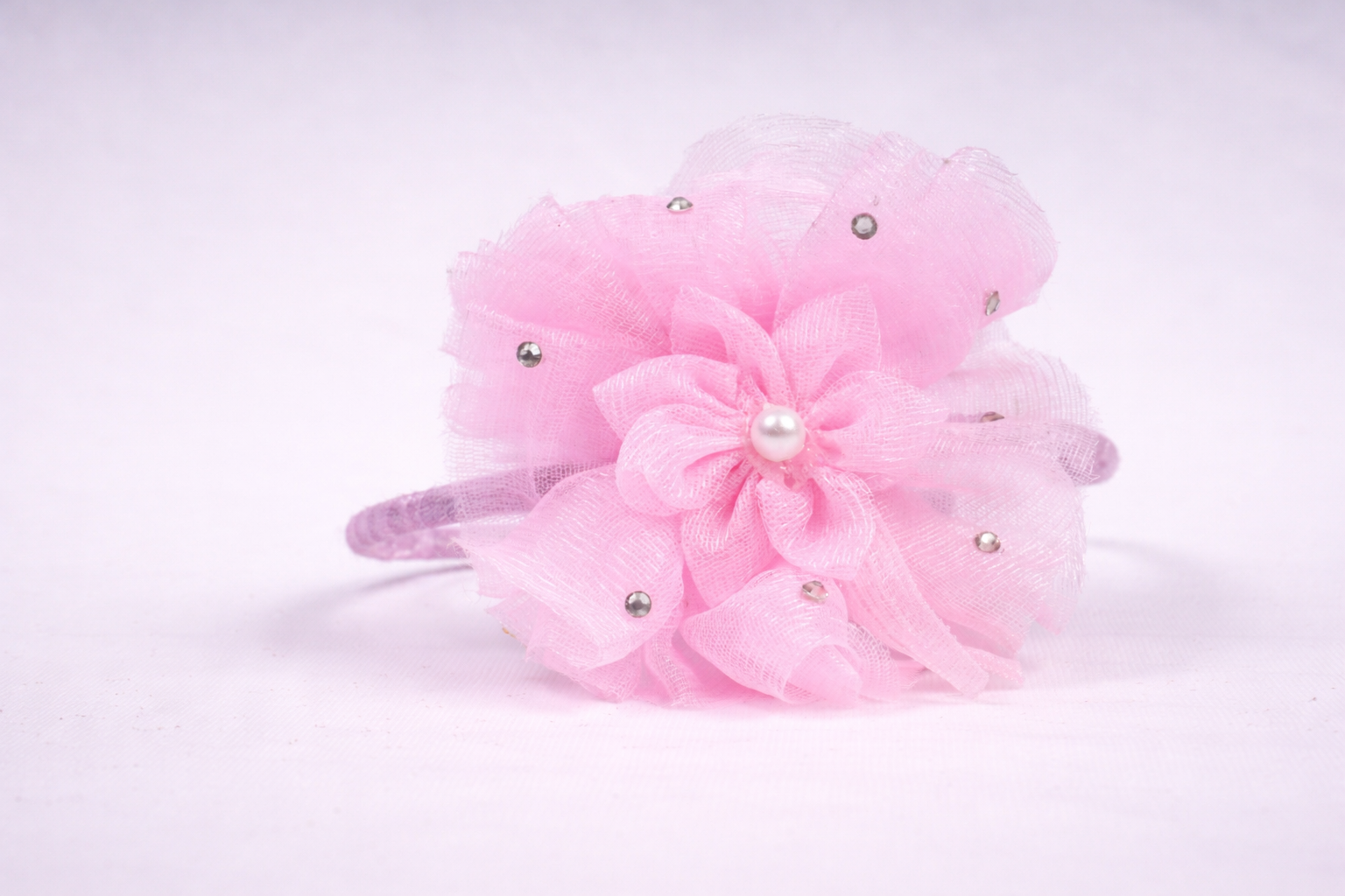 Rewa Stylish Hair Band Set | Handmade Net Fabric Hair Accessories for Women & Girls