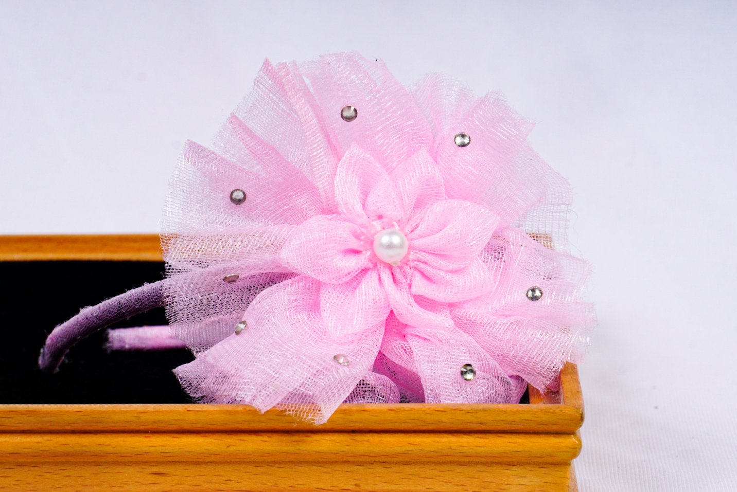 Rewa Stylish Hair Band Set | Handmade Net Fabric Hair Accessories for Women & Girls - Image 5