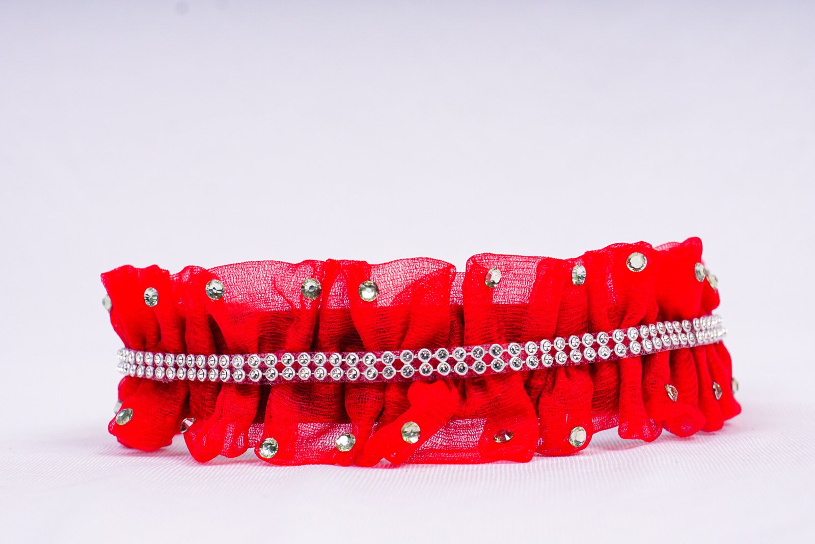 Helen Velvet Hair Band for Women & Girls | Handmade Hairband with Diamond Stone Design